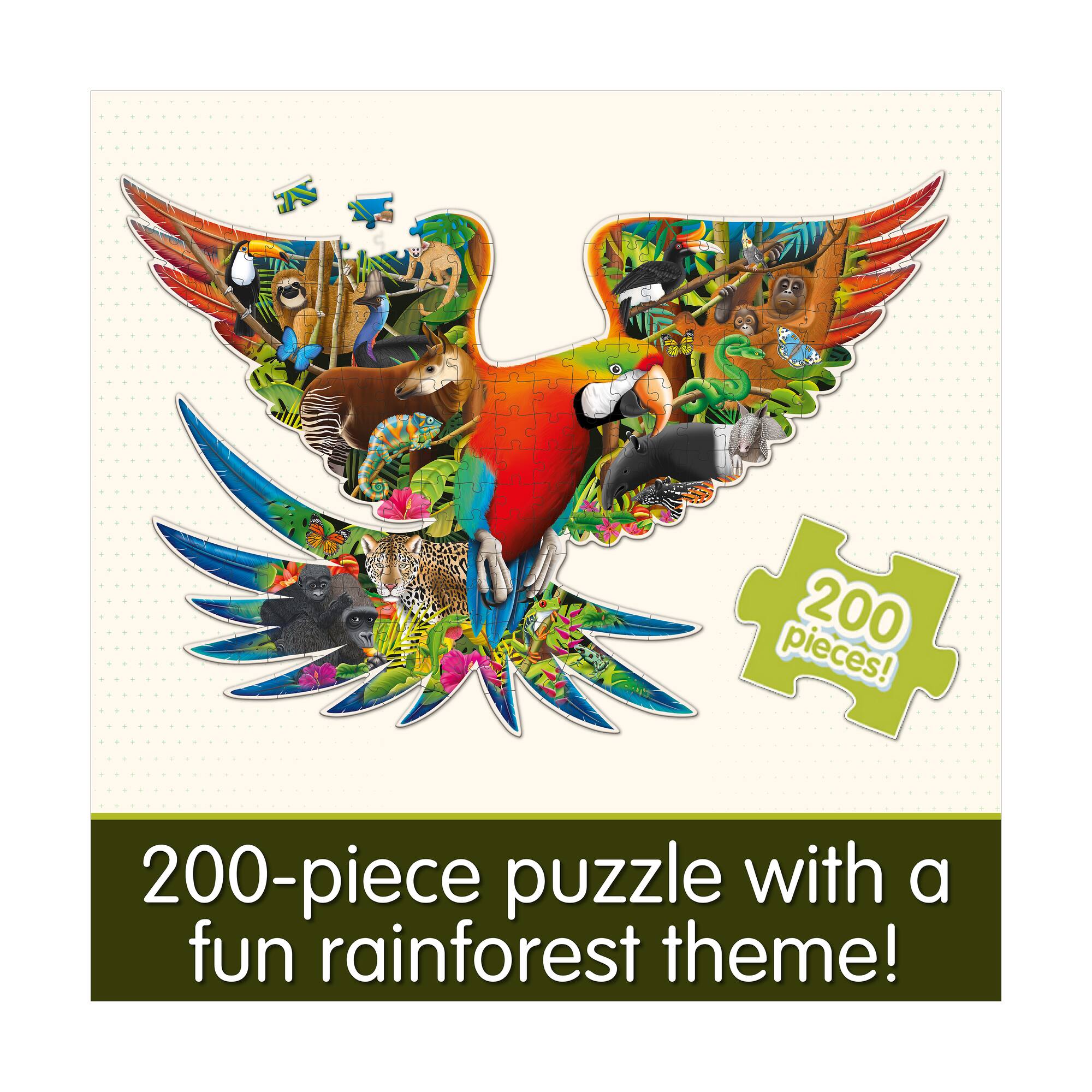 Wildlife World Puzzle - Rainforest: 200 Pcs